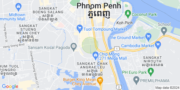 Mapa: Toul Tum Poung 2, Chamkarmon, Phnom Penh