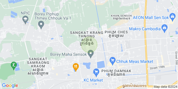 Map of Krang Thnong, Sen Sok, Phnom Penh