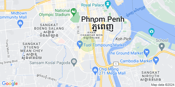 Map of BKK 3, Boeng Keng Kang, Phnom Penh