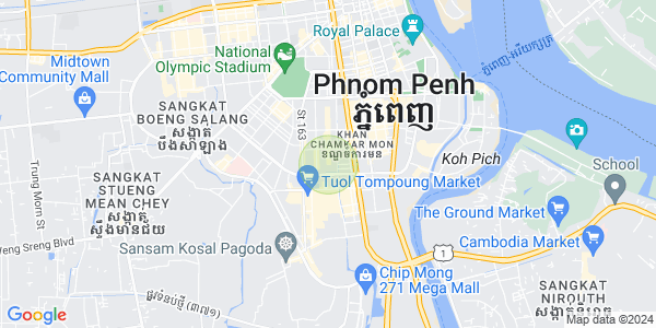 Map of BKK 3, Boeng Keng Kang, Phnom Penh