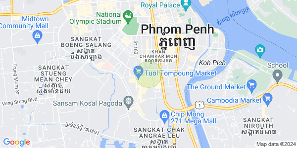 Map of BKK 3, Boeng Keng Kang, Phnom Penh