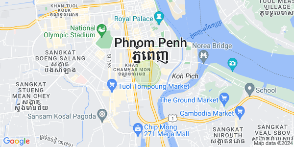 万景岗1分区（BKK1), 波哥堪, 金边地图