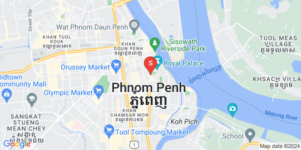 四臂湾分区, 隆边区, 金边地图
