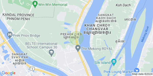 水净华区, 金边地图