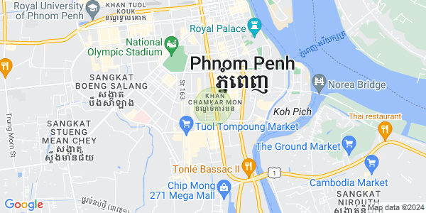 万景岗1分区（BKK1), 波哥堪, 金边地图