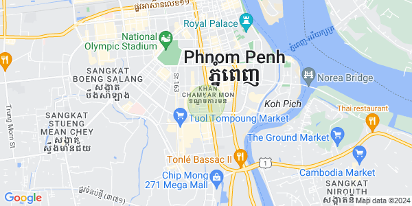 万景岗3分区（BKK3), 波哥堪, 金边地图
