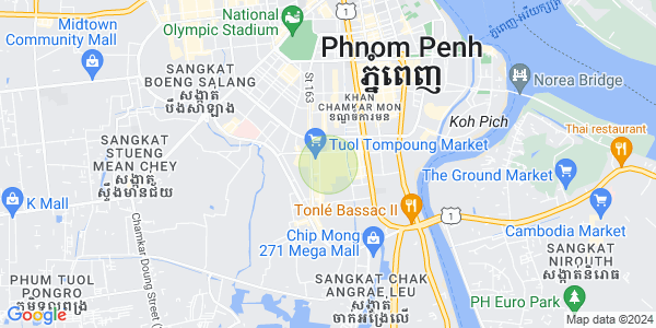 Mapa: Toul Tum Poung 2, Chamkarmon, Phnom Penh
