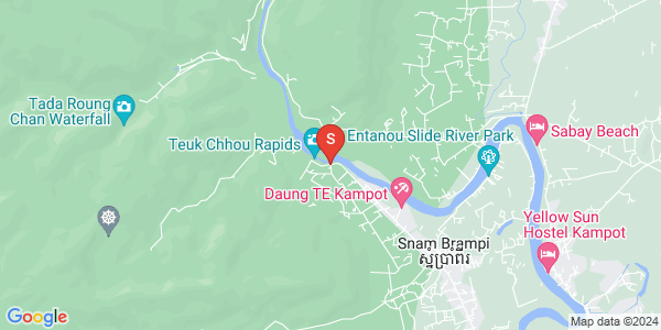 Map of Preaek Tnoat, Tuek Chhou, Kampot