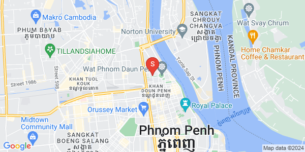 四臂湾分区, 隆边区, 金边地图
