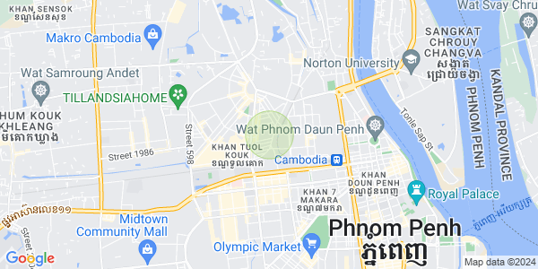 ផែនទី បឹងកក់១, ទួលគោក, ភ្នំពេញ
