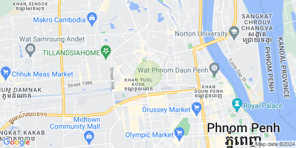 ផែនទី បឹងកក់១, ទួលគោក, ភ្នំពេញ
