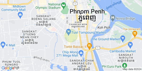 Toul Svay Prey 1镇, 波哥堪, 金边地图