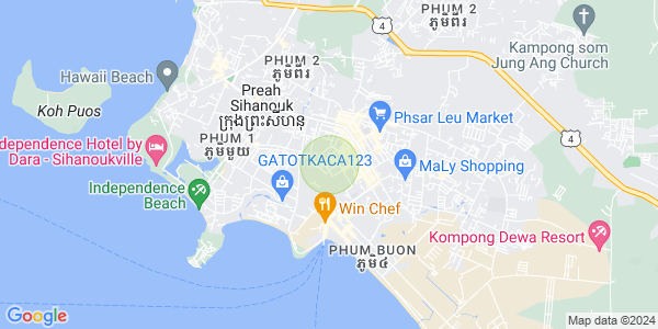 แผนที่ สังกัดบวน, สีหนุวิลล์