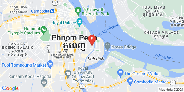 แผนที่ Sen Street Samdech Hun, โตนเลบาสัก, จัมการมอน, พนมเปญ