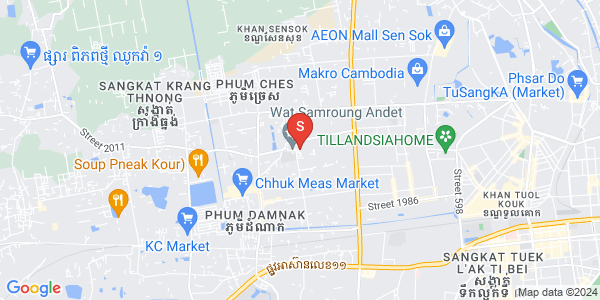 Krang Thnong分区, 森速区, 金边地图