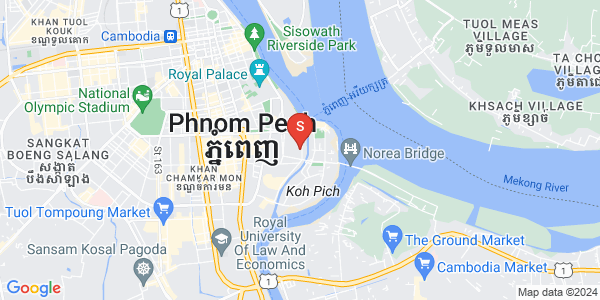 แผนที่ Hun Sen Street Samdech, โตนเลบาสัก, จัมการมอน, พนมเปญ