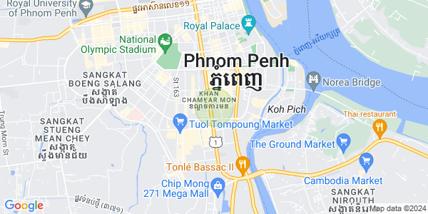 万景岗3分区（BKK3), 波哥堪, 金边地图