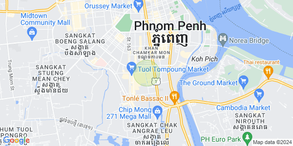 Map of BKK 3, Boeng Keng Kang, Phnom Penh