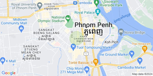 Map of BKK 3, Boeng Keng Kang, Phnom Penh