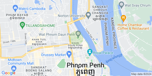 Mapa: Chey Chumneah, Daun Penh, Phnom Penh