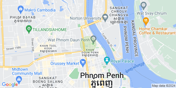 Mapa: Chey Chumneah, Daun Penh, Phnom Penh