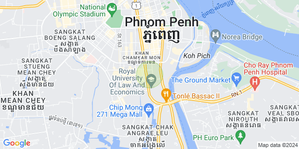万景岗3分区（BKK3), 波哥堪, 金边地图