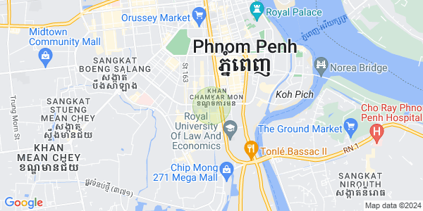 Mapa: BKK 3, Boeng Keng Kang, Phnom Penh