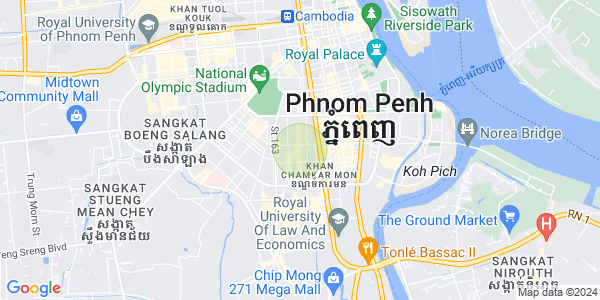 万景岗1分区（BKK1), 波哥堪, 金边地图