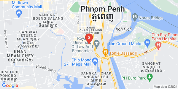 Carte de Boeung Kak 1, Toul Kork, Phnom Penh