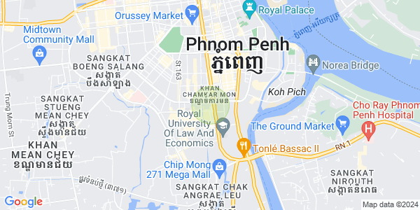 BKK 3, ボンケンコン, プノンペンの地図