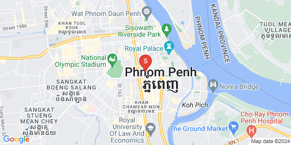 四臂湾分区, 隆边区, 金边地图