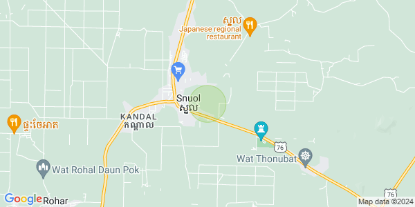 Mapa: Snuol, Kratie