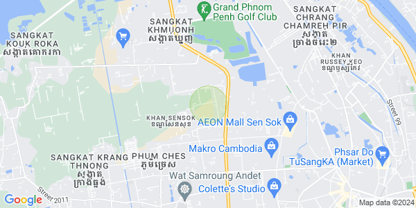 新金边, 森速区, 金边地图