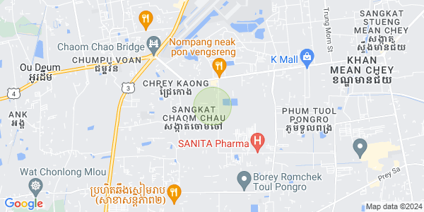 แผนที่ ចោមចៅ 1, โปร์แซนเจย, พนมเปญ