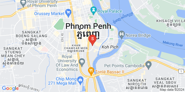 แผนที่ Blv 83B Sothearos, โตนเลบาสัก, จัมการมอน, พนมเปญ