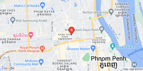 Carte de Boeung Kak 2, Toul Kork, Phnom Penh