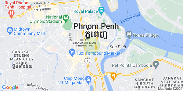 Map of BKK 1, Boeng Keng Kang, Phnom Penh