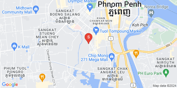 Boeung Tumpun分区, 棉芷区, 金边地图