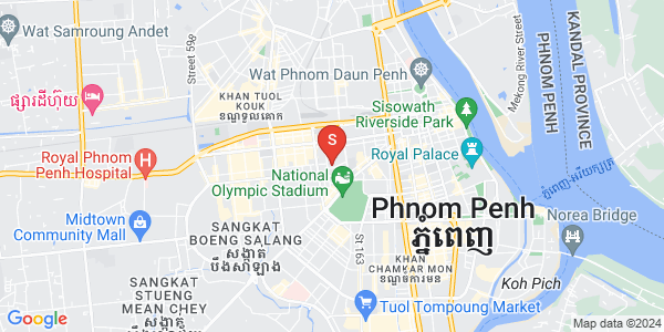 Mapa: Veal Vong, 7 Makara, Phnom Penh