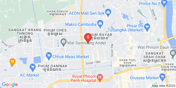 Mapa: Phnom Penh Thmey, Sen Sok, Phnom Penh