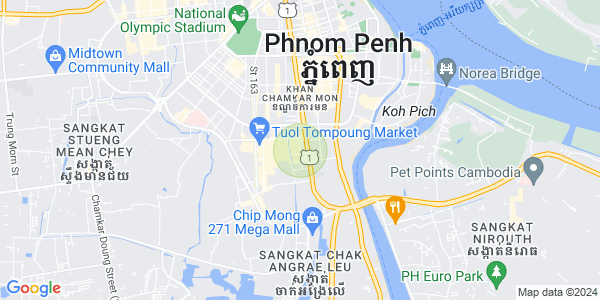 แผนที่ บึงตระเบก, จัมการมอน, พนมเปญ