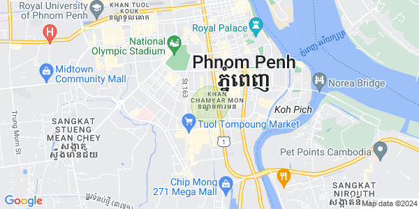 Mapa: BKK 3, Boeng Keng Kang, Phnom Penh
