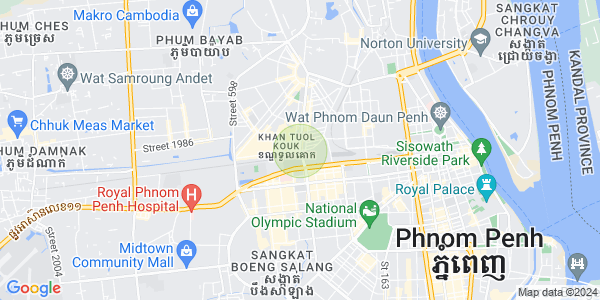 Mapa: Boeung Salang, Toul Kork, Phnom Penh