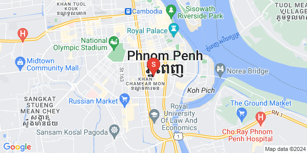 万景岗1分区（BKK1), 波哥堪, 金边地图
