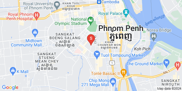 Map of Toul Svay Prey 1, Boeng Keng Kang, Phnom Penh