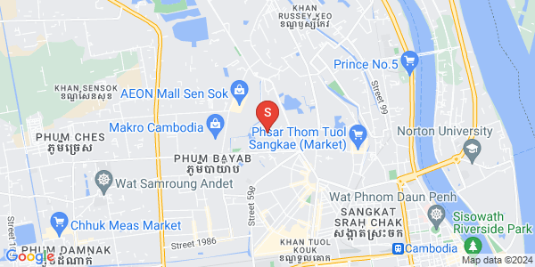 Mapa: Rithy St 1928 1928 Mong, Tuol Sangkae 1, Russey Keo, Phnom Penh