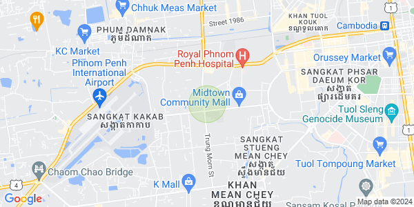 Map of Tuek Thla, Sen Sok, Phnom Penh