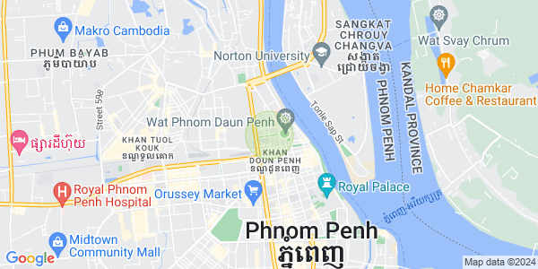 Mapa: Chakto Mukh, Daun Penh, Phnom Penh