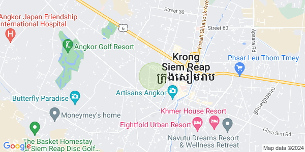 Map of Svay Dankum, Siem Reap