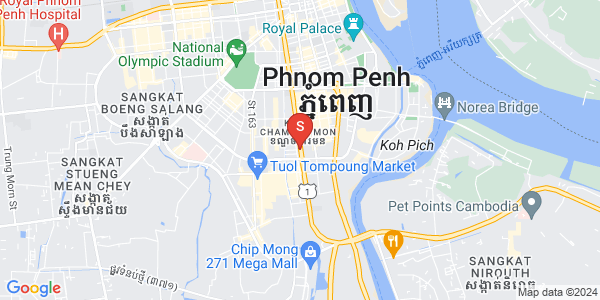 Mapa: BKK 1, Boeng Keng Kang, Phnom Penh